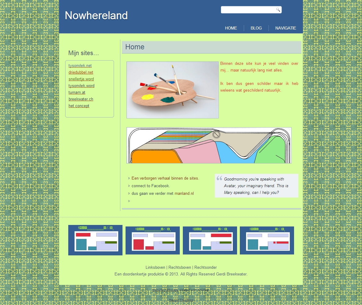 artisteer voorbeeld site